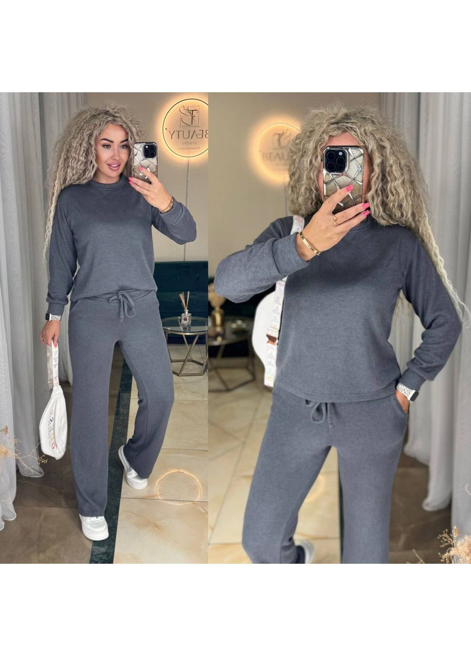 Костюм из ангоры с лонгсливом и брюками. Adelante (364266057)