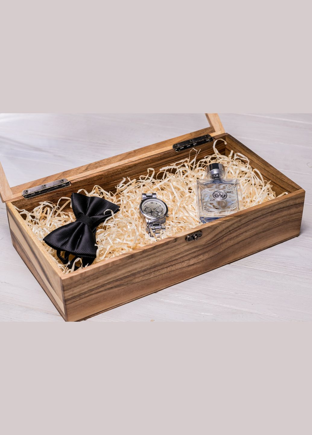 Подарочная коробочка из дерева со стеклянной крышкой XL EcoWalnut (295266070)