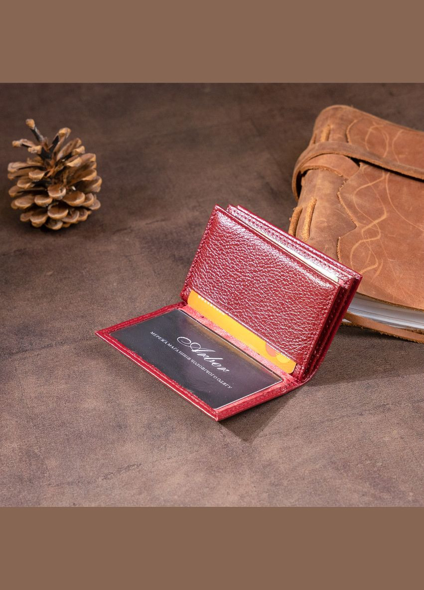 Візитниця-книжка 19218 Бордова st leather (329146446)
