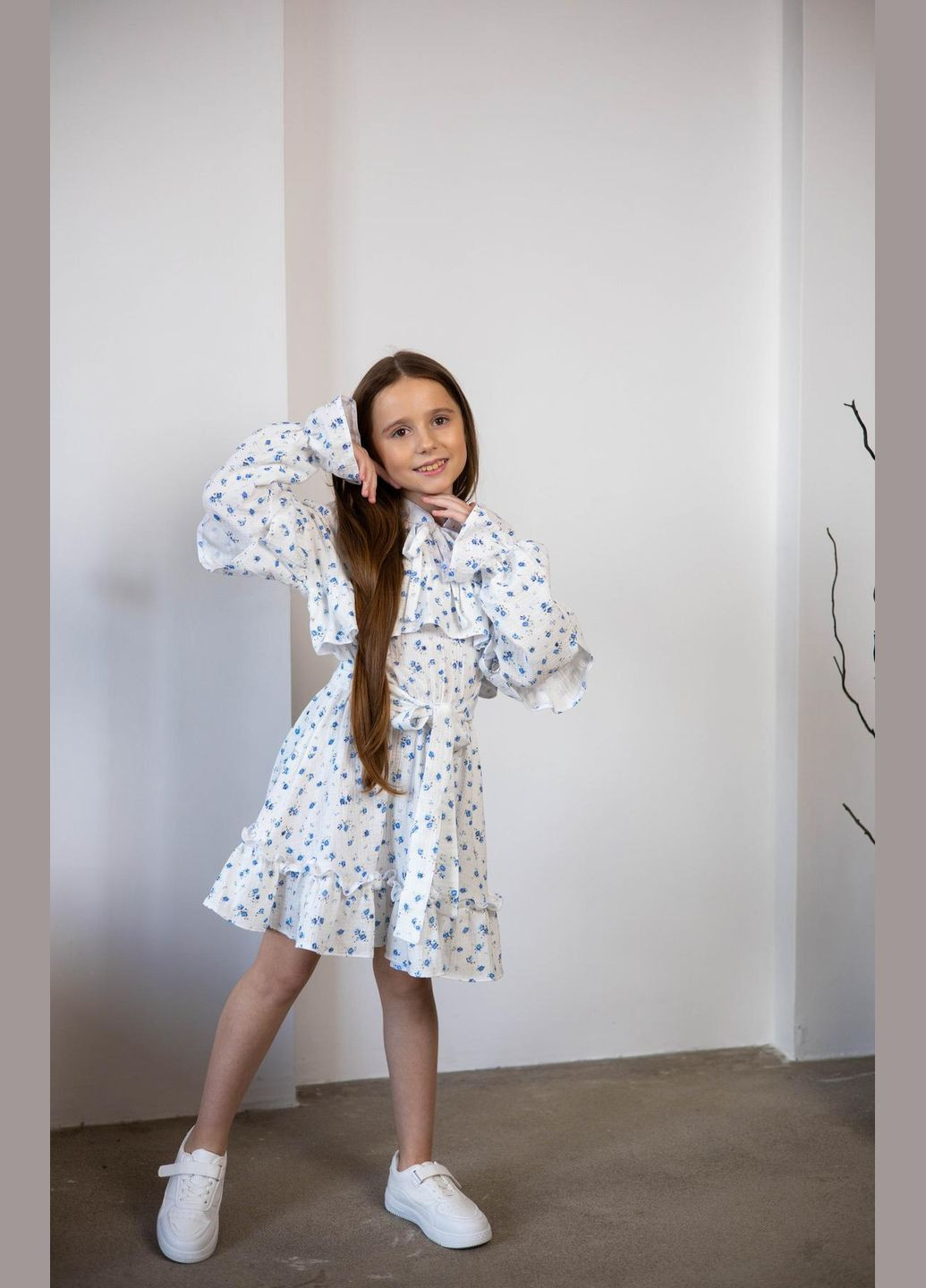 Белое платье подростовкое из муслина IRmAS (328597173)