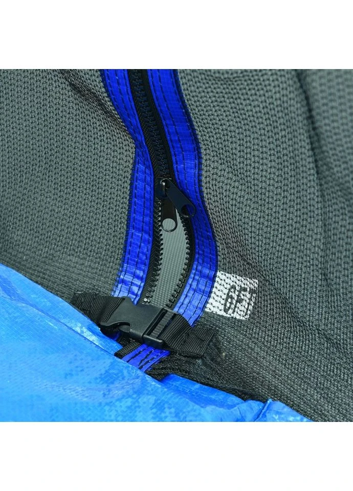 Дитячий батут з сіткою 183х244х260 см сталь чорний No Brand MS 0589 (400472374)