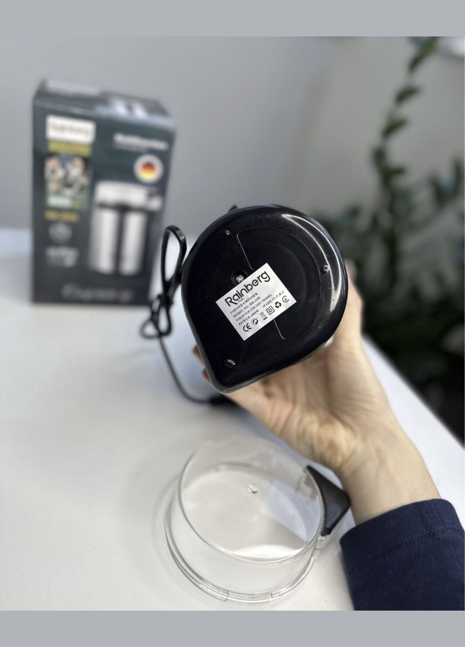 Кавомолка побутова подрібнювач RB-2205 потужна 600 W Rainberg (341355878)