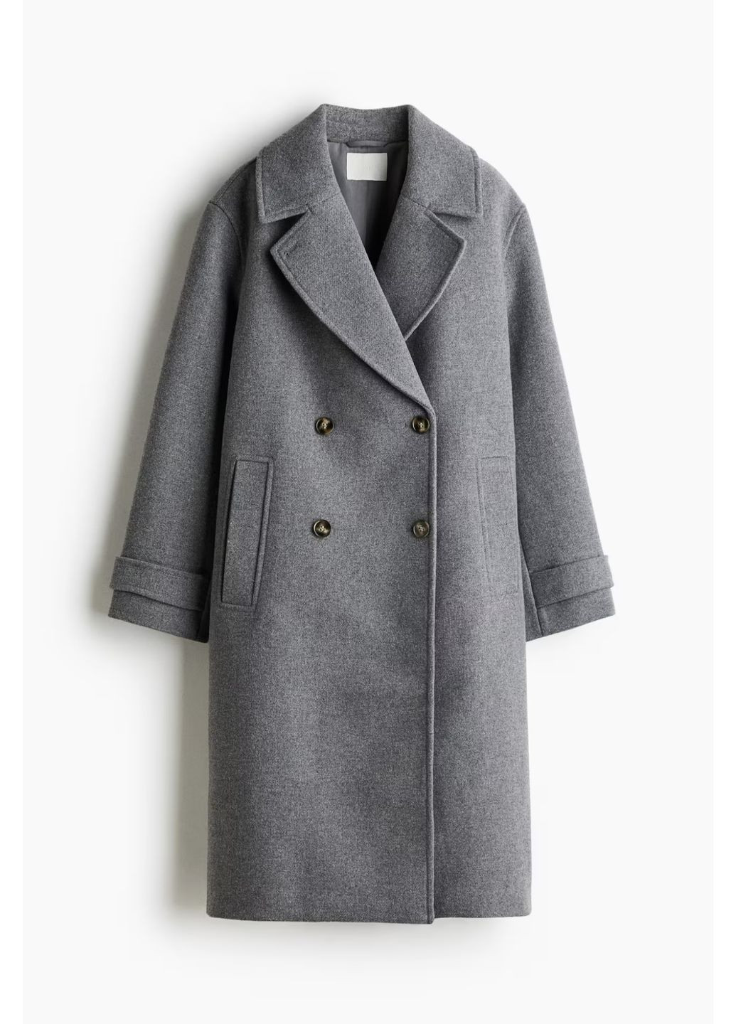 Серое демисезонное Пальто H&M
