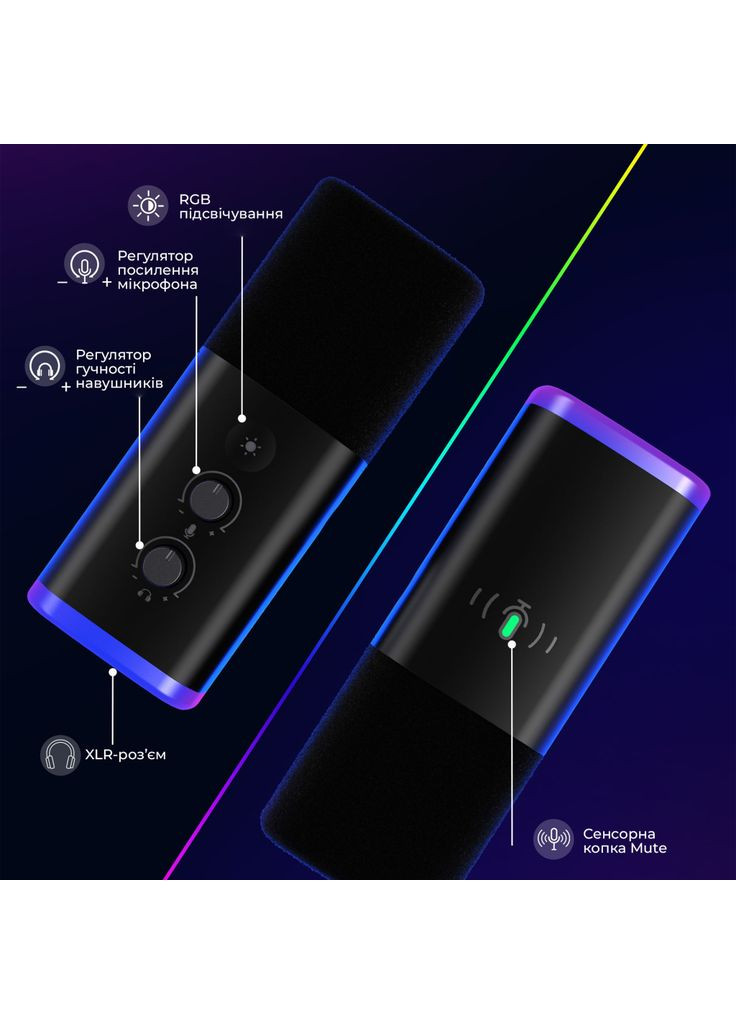 Мікрофон AM8T USB Black (AM8T) Fifine (372619345)