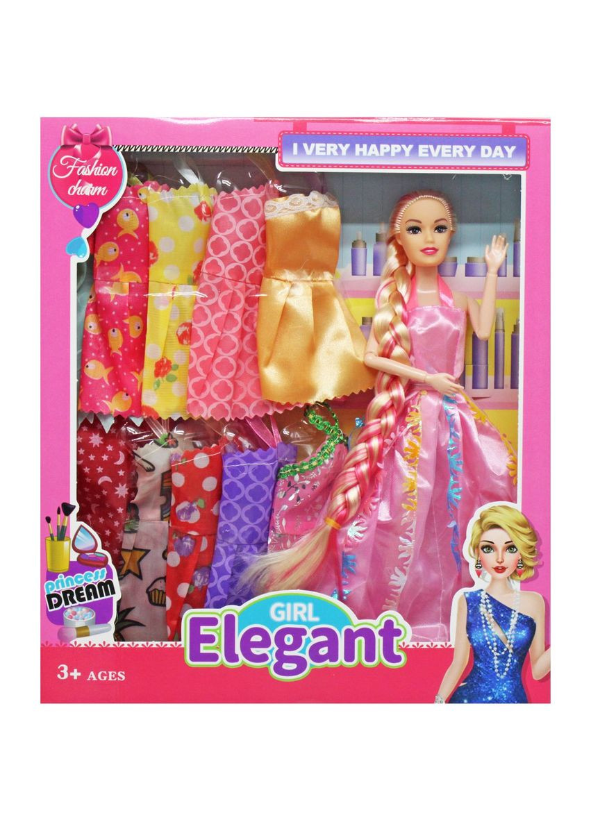 Кукла с гардеробом "Elegant girl" (10 нарядов) MIC (292252285)