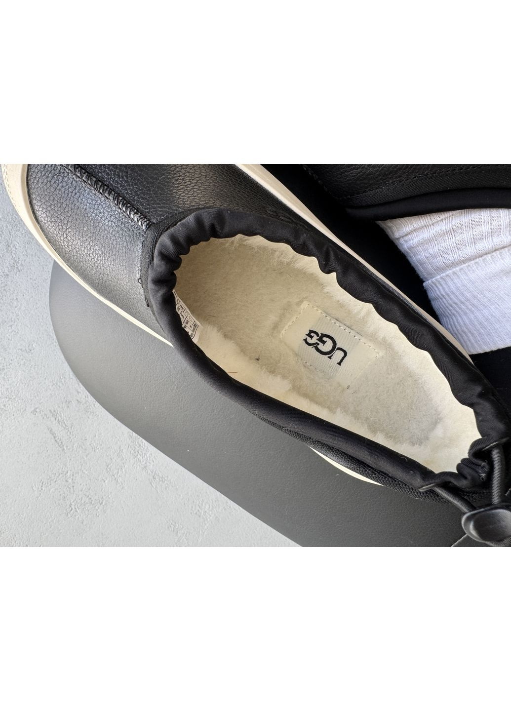 Кроссовки женские и мужские UGG Tasman Weather Hybrid Black Birch | Уги Тасман Гибрид черно-белые No Brand чёрно-белые демисезоны (371995094)