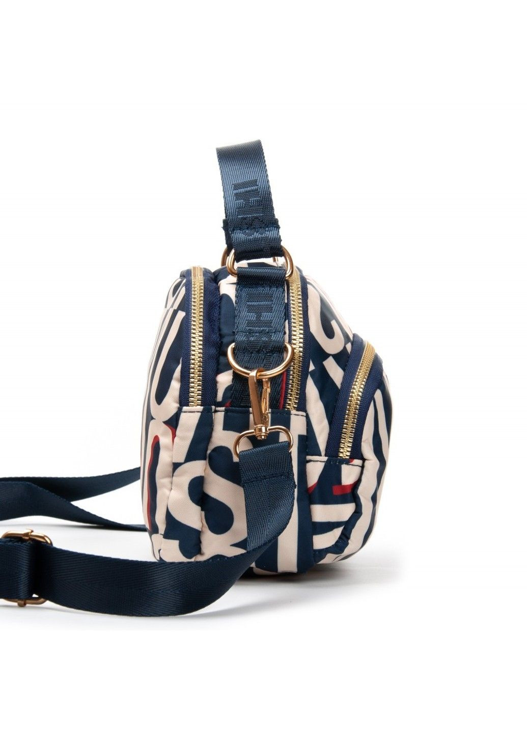 Летняя тканевая сумка 1631 blue letters Jielshi (329692684)