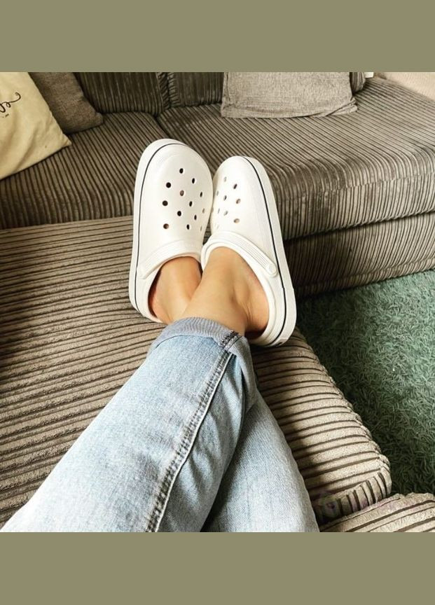 Белые clog off court крокс крокбэнд офф клог Crocs