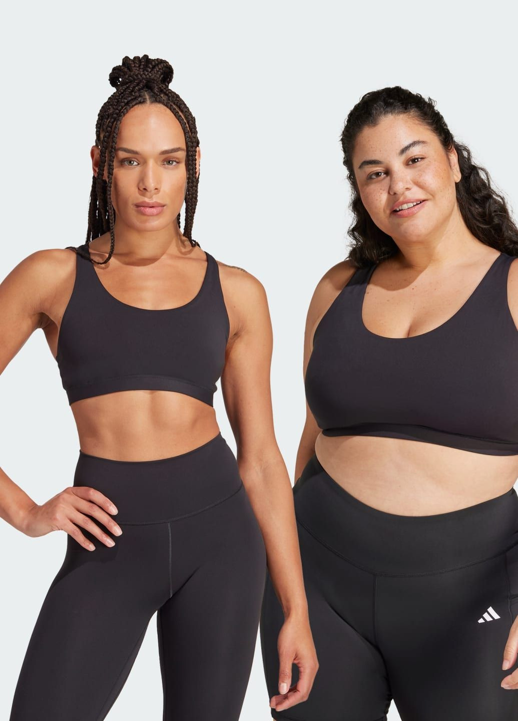 Чорний спортивне бра all me medium-support adidas інтерлок