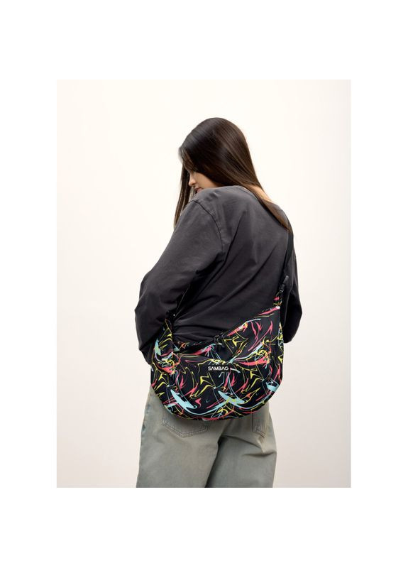 Жіноча сумка HOBO Bag-glove принт "ABSTRACT" Sambag (369009866)