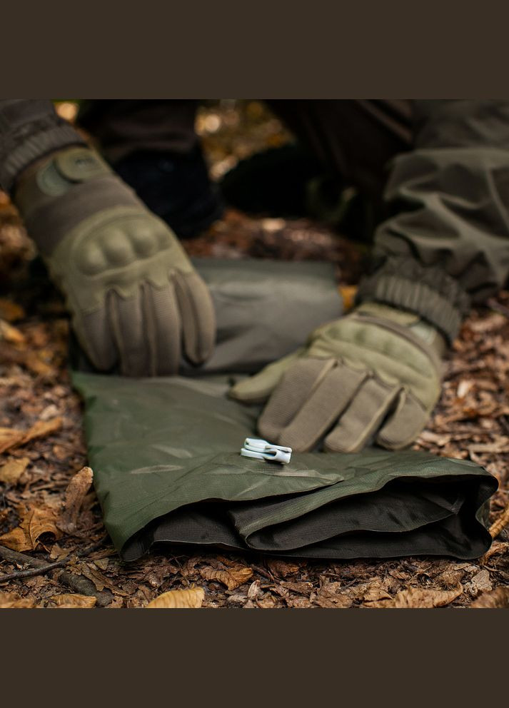 Каремат надувний 195х60 олива M-TAC (315339423)