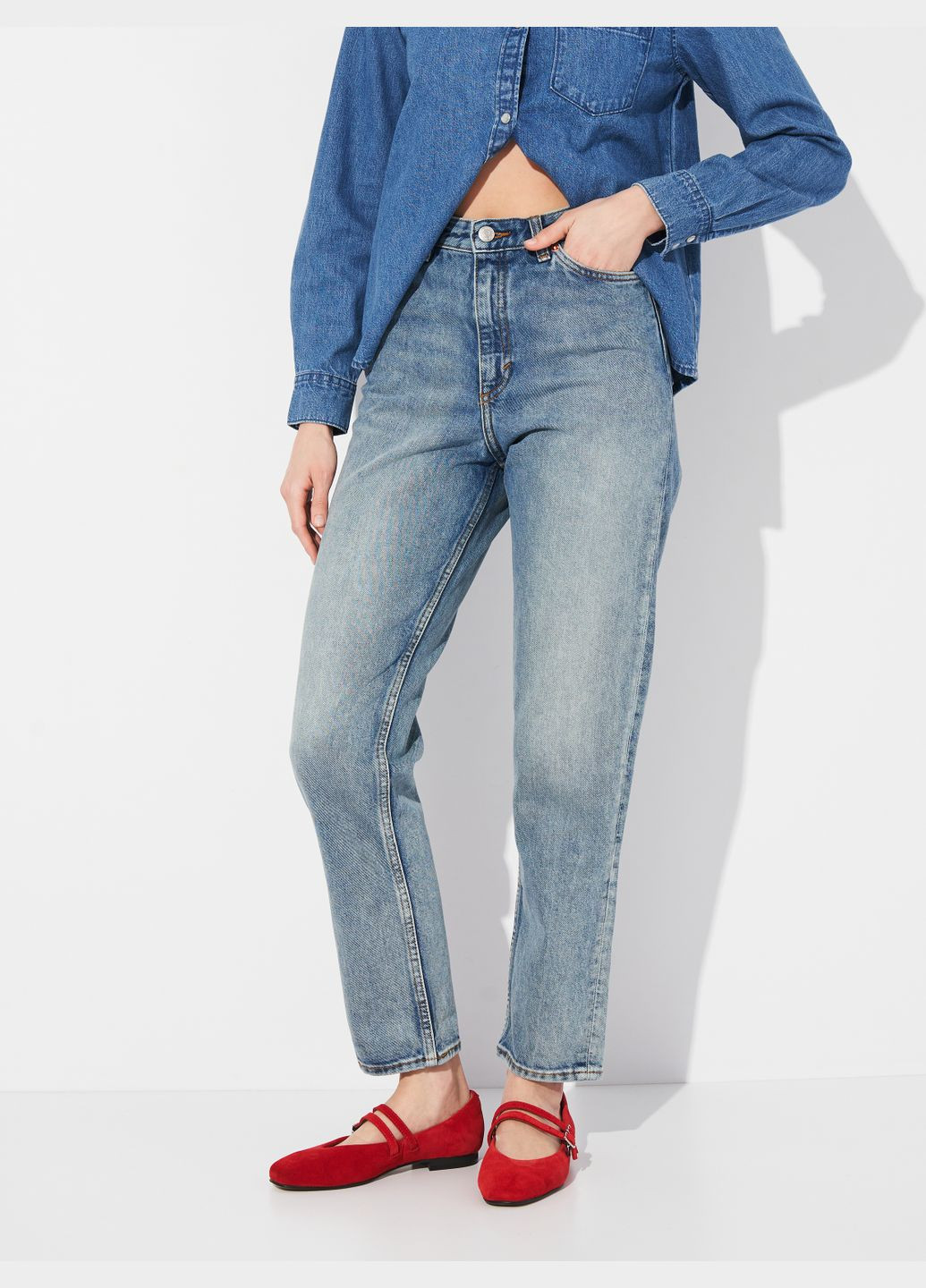 Джинси slim fit Monki - (329552342)