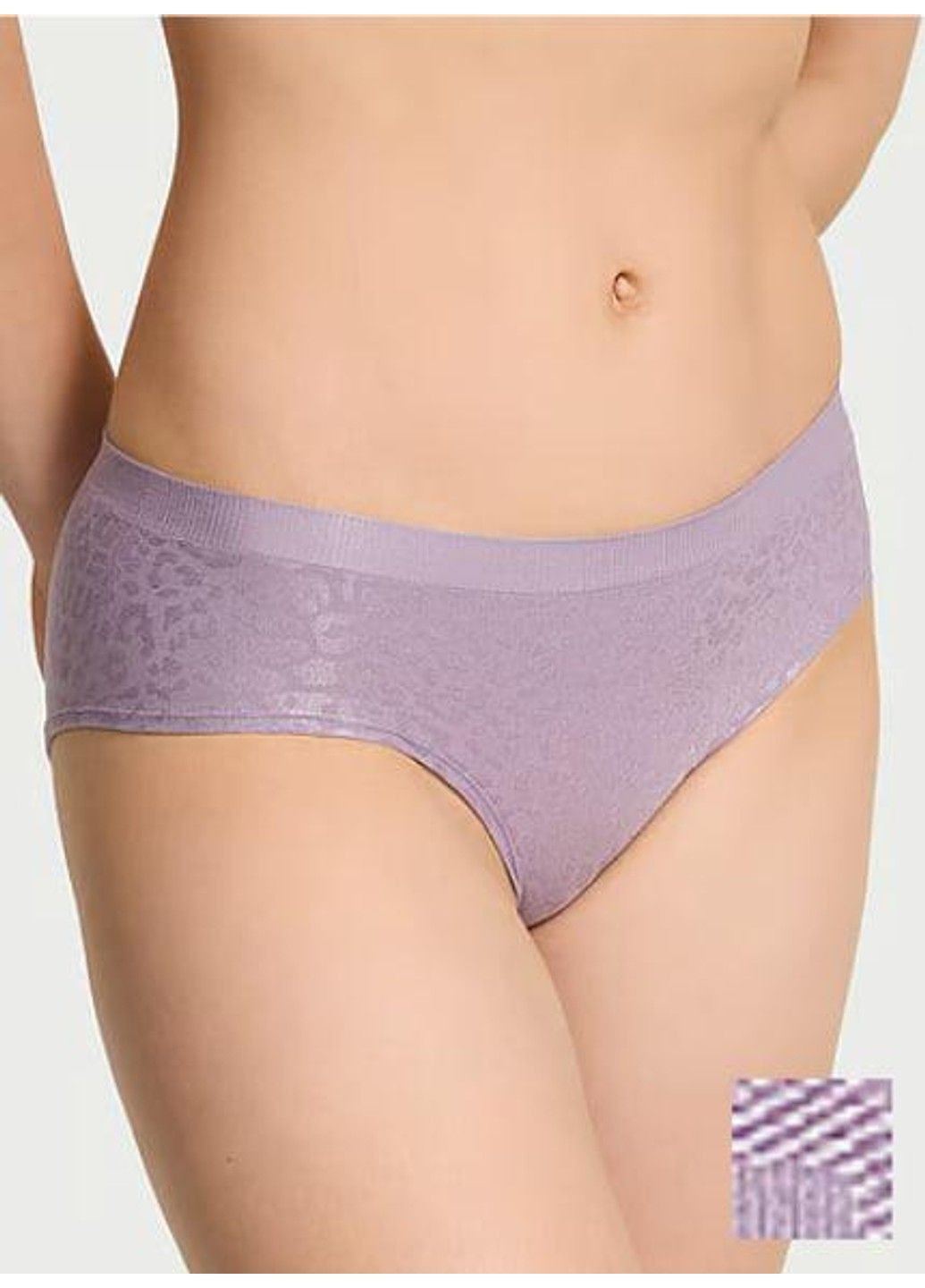 Трусики-хіпстери жіночі з мікрофібри Seamless Hiphugger Panty бузкові Victoria's Secret (330829540)