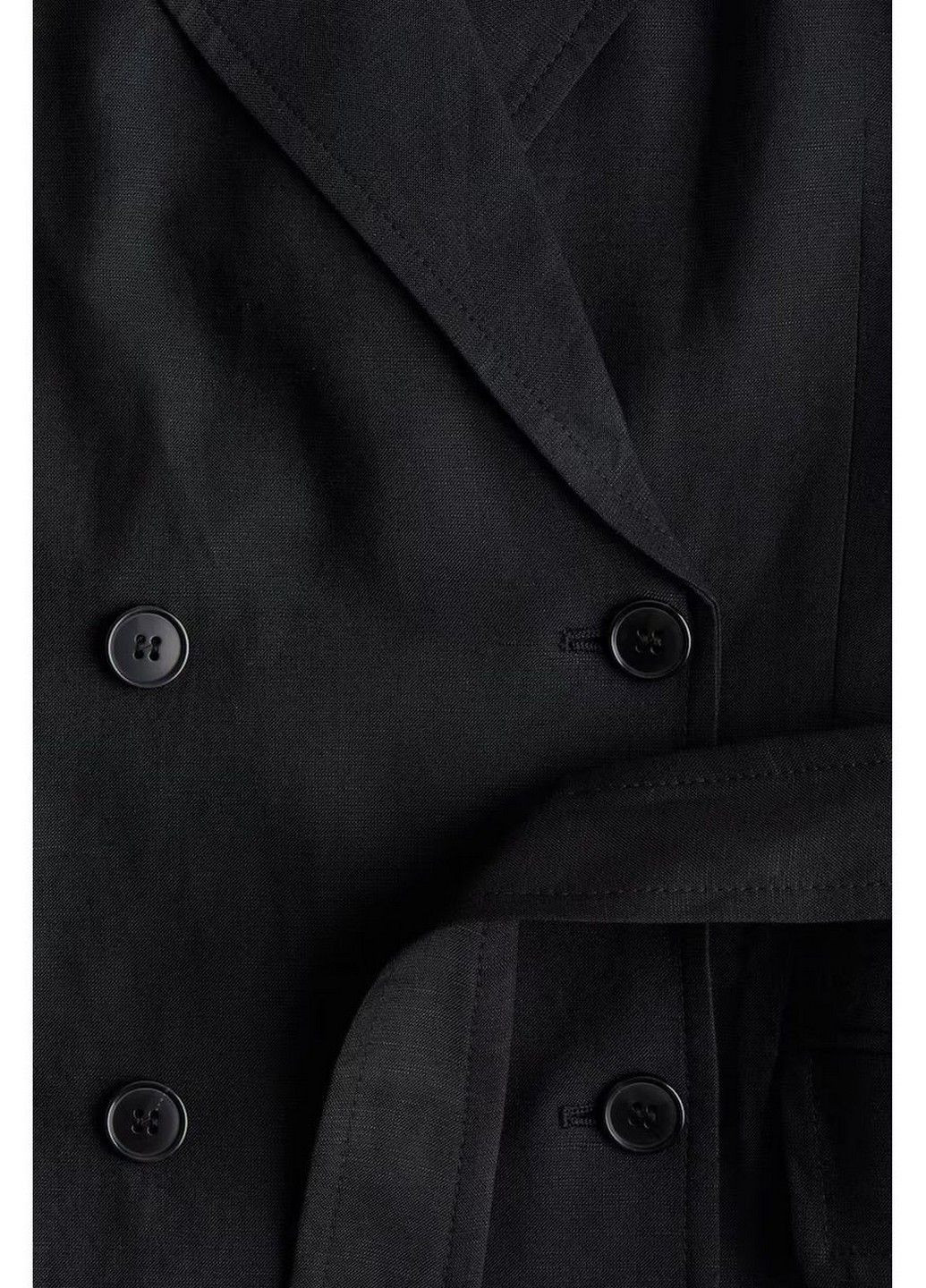 Черное кэжуал платье H&M однотонное