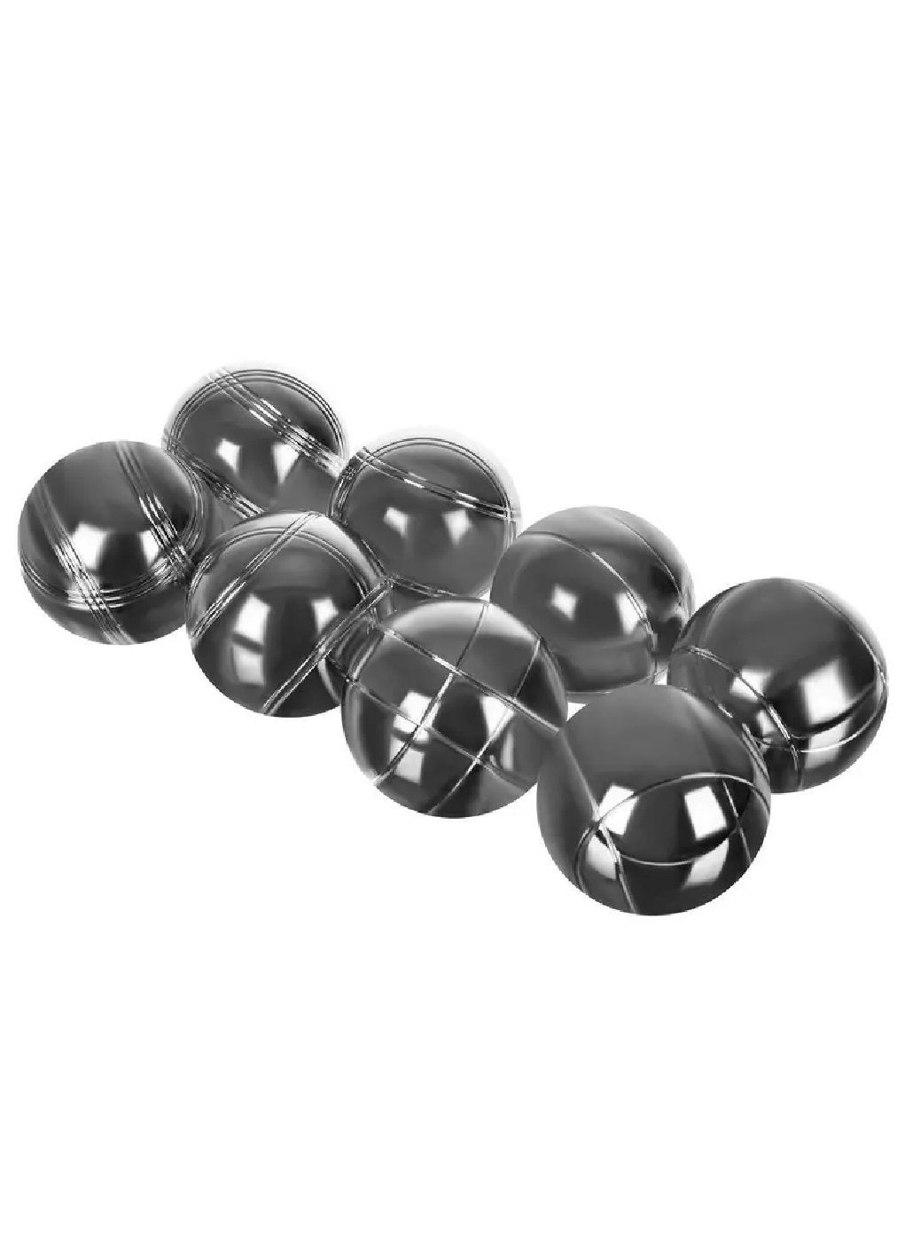 Комплект набір металевих м'ячів кульок з гравіюванням у чохлі для гри в петанк бочче 8 шт (476635-Prob) Unbranded (285778333)