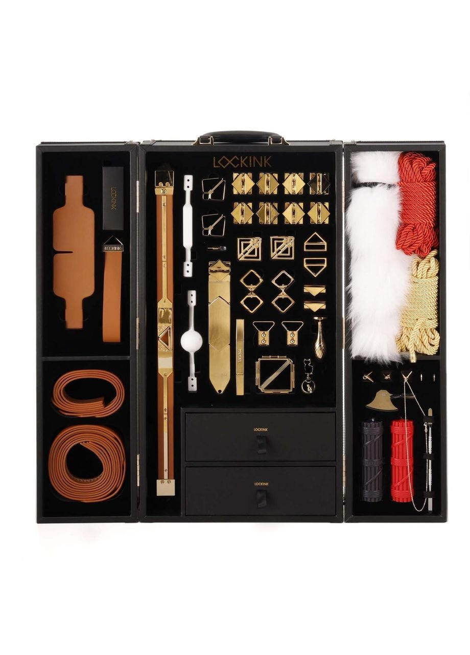 БДСМ-набор All-in-1 BDSM Play Kit - Brown Color Lockink (304996225)
