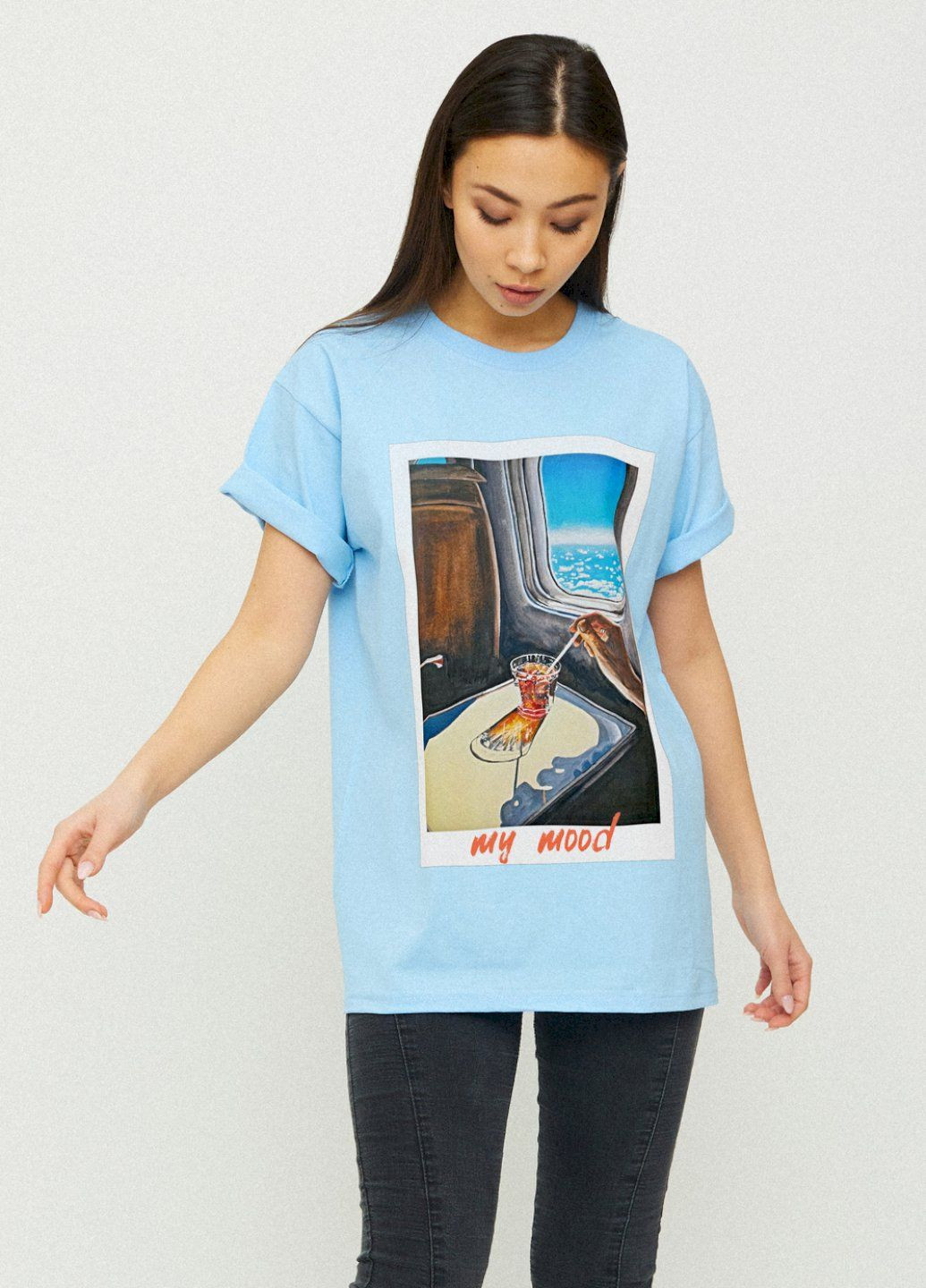 Футболка Oversize / air print / YAPPI - (225426184)