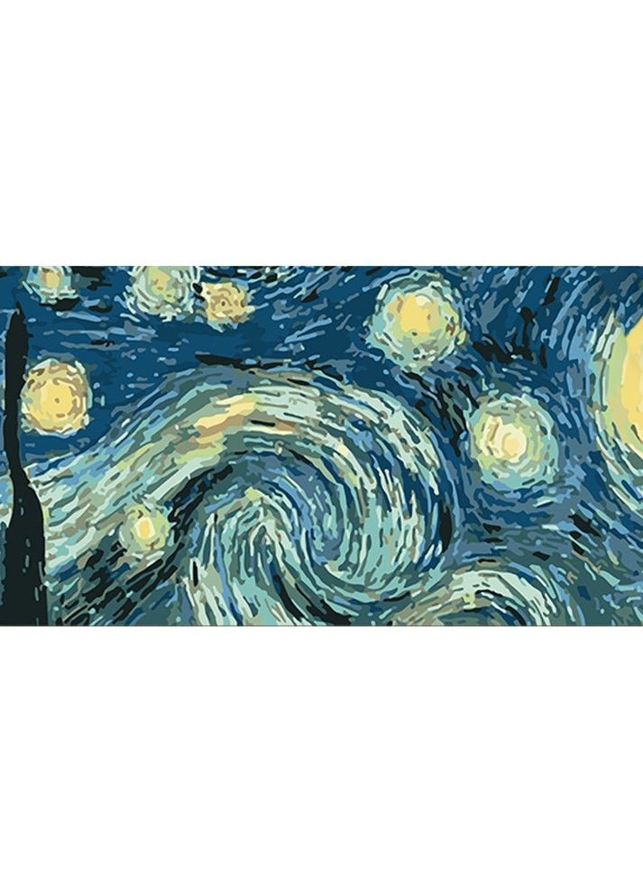 Картина за номерами для дорослих Зоряна ніч Ван Гога акрилова розвивальна см Strateg (362439221)
