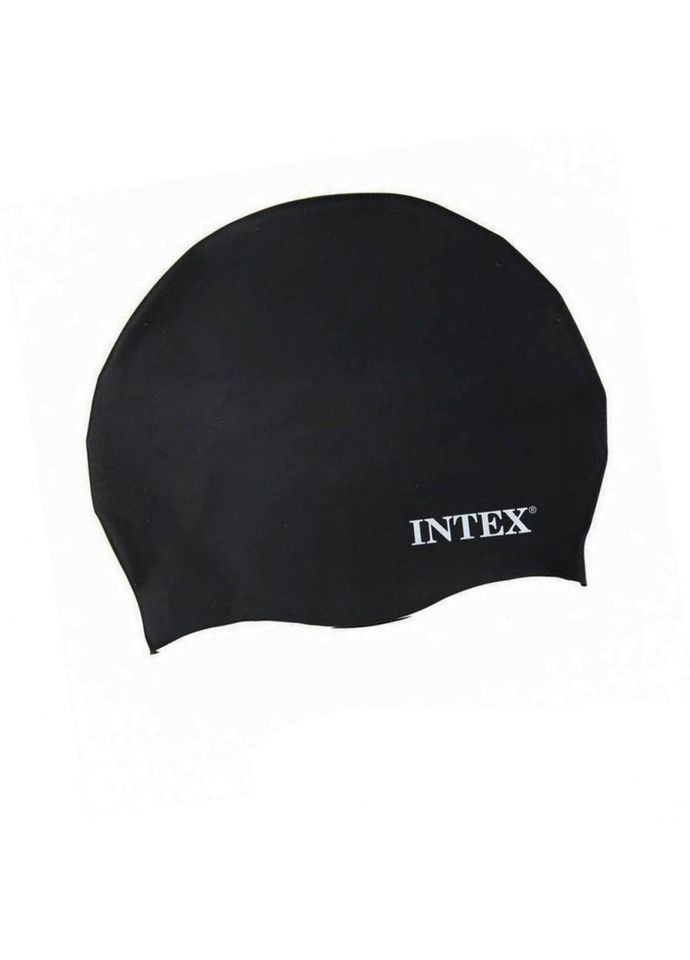 Шапочка для плавання 55991, 1 розмір Чорний Intex (304411745)