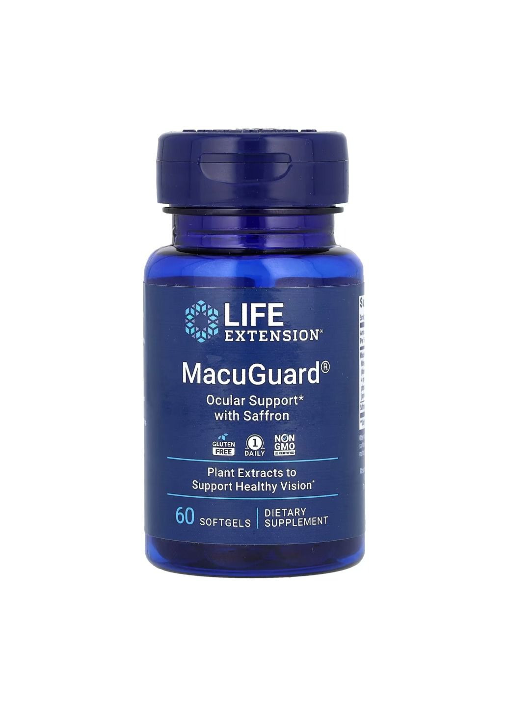 Добавка MacuGuard® Ocular Support with Saffron - 60 softgels Life Extension (285787761)