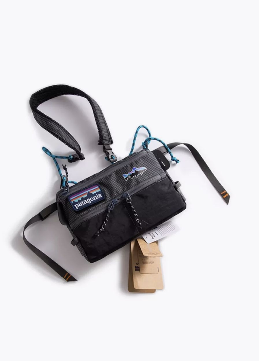 Водонепроницаемая сумка Унисекс, со съемным патчем, черная. No Brand (322640238)