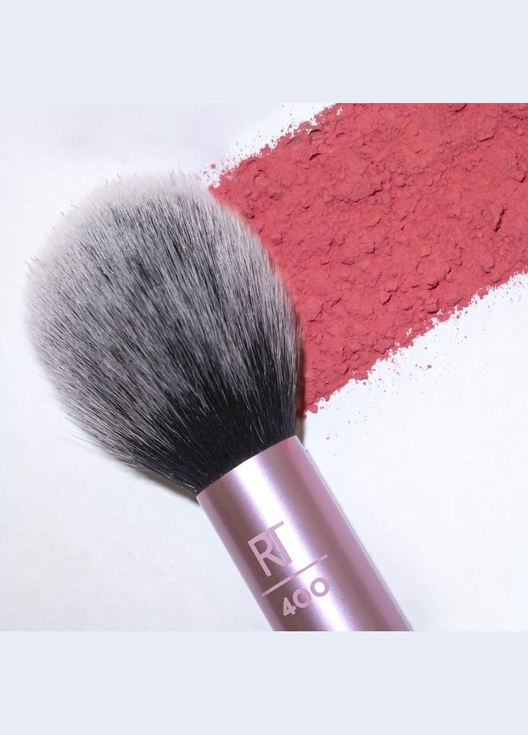 Кисть для макіяжу (Реал Технікс) Makeup Blush Brush for Powder Blush or Bronzer RT400 (18 см) В упаковке Real Techniques (278773742)