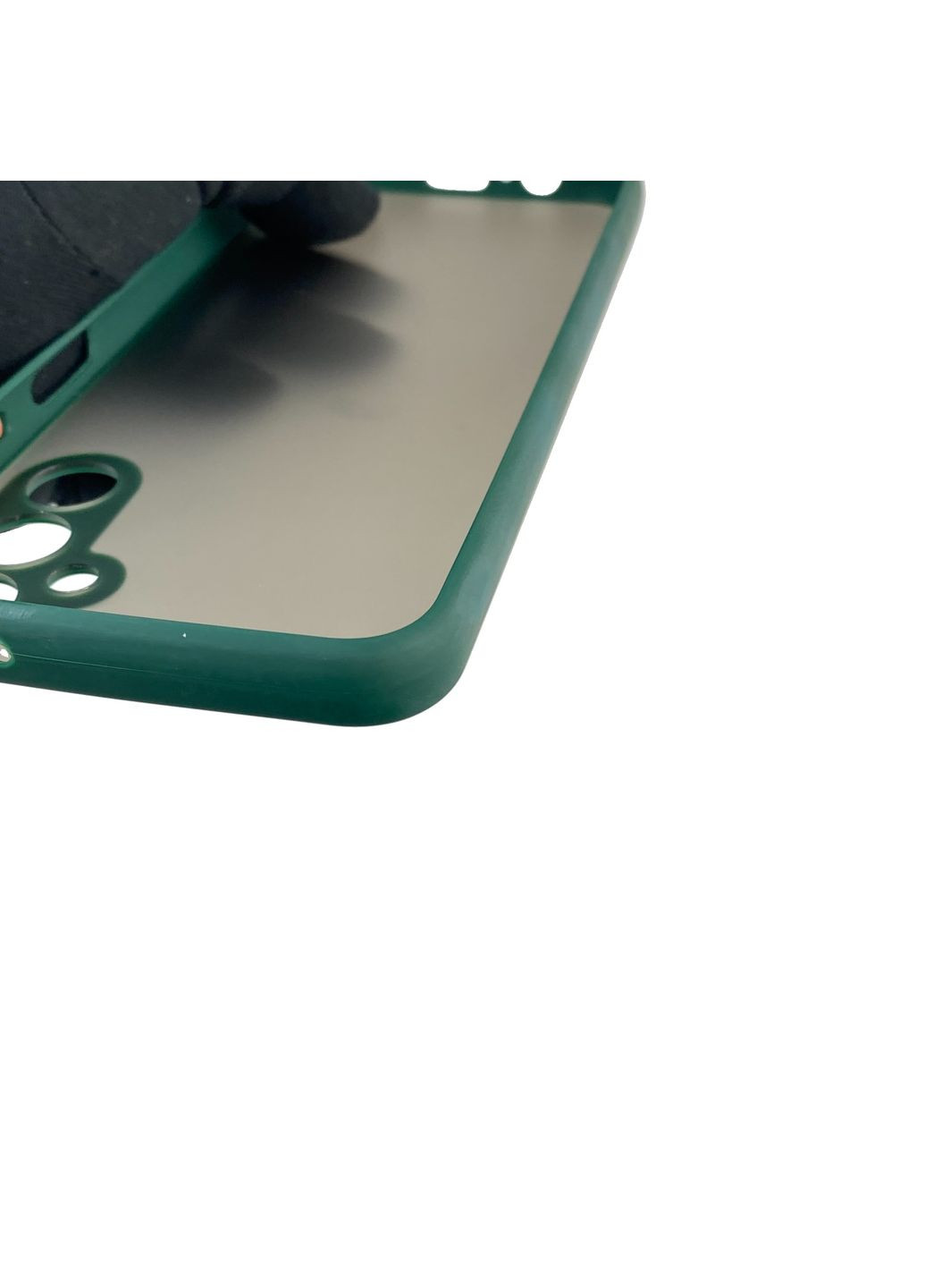 Чохол для телефона Galaxy A14 5G (SM-A146) з високими бортами із захистом камери на самсунг а14 5г темно-зелений Samsung (366390168)