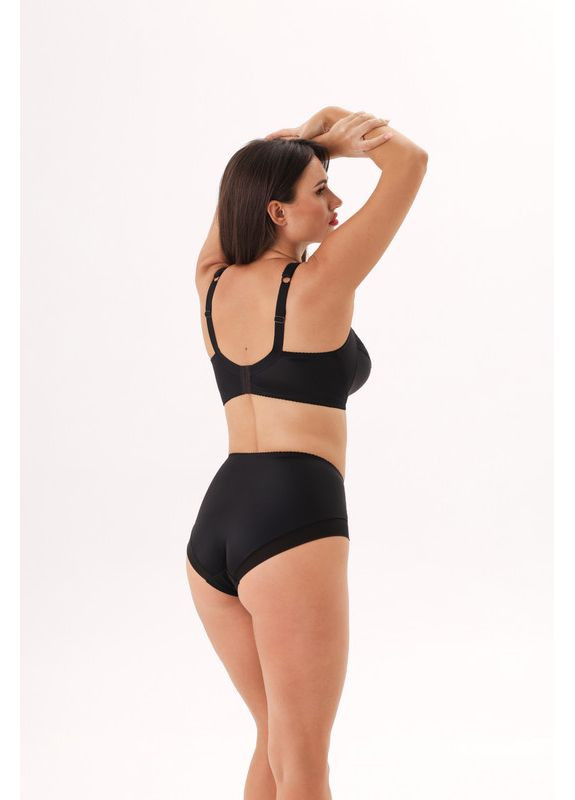 Чёрный бюстгальтер без косточек с мягкими чашками Kalyna без косточек