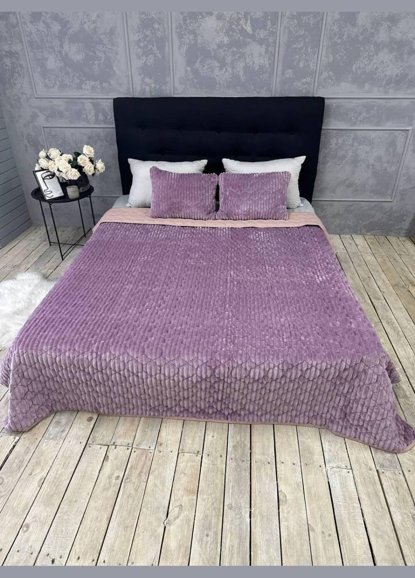 Покрывало на кровать с подушками 210х230 (П4К-Мpled+poduska004-05) No Brand (306633065)