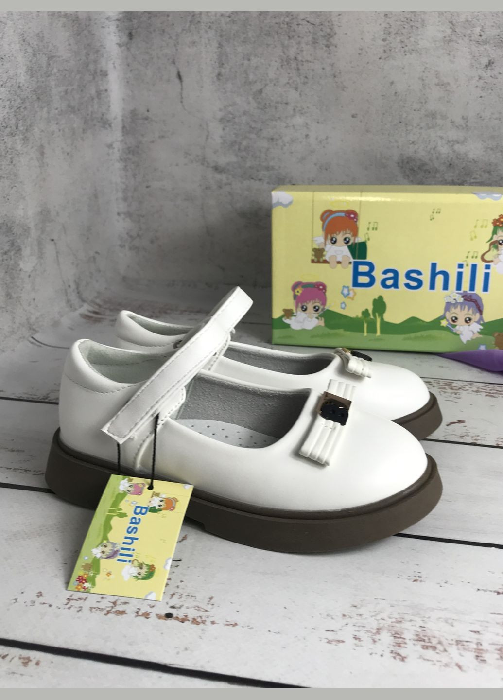 Туфлі дитячі для дівчинки Білий (760) Bashili (347236025)