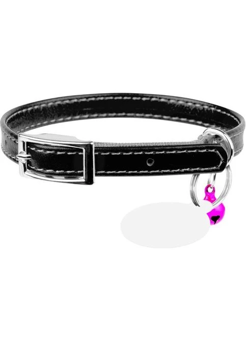 Нашийник WAUDOG Glamour з QR паспортом Д 17-20 см чорний (276975301)