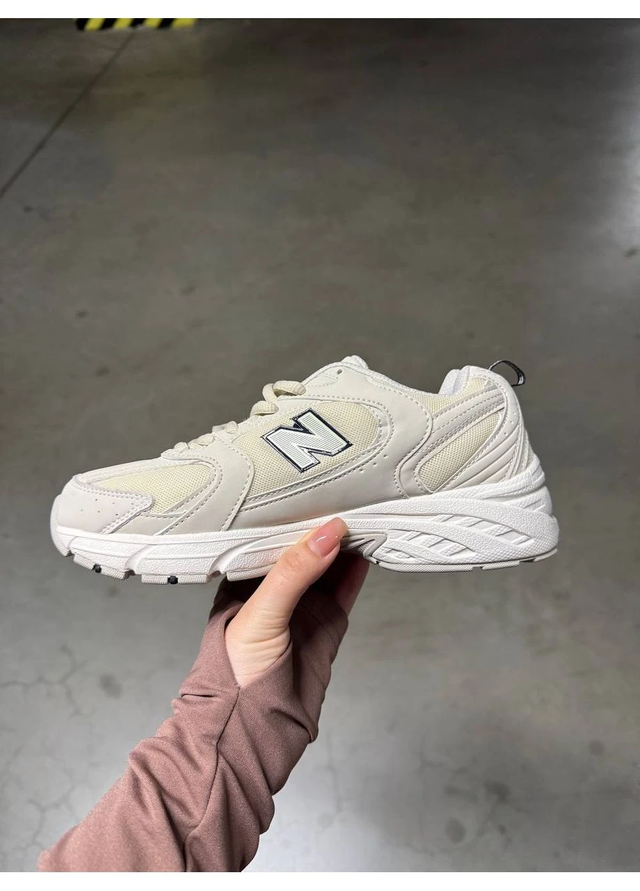 КРОССОВКИ ЖЕНСКИЕ NEW BALANCE 530 BEIGE NATURAL НЬЮ БЕЛАНС 530 БЕЖЕВЫЕ No Brand бежевые демисезоны (391051065)