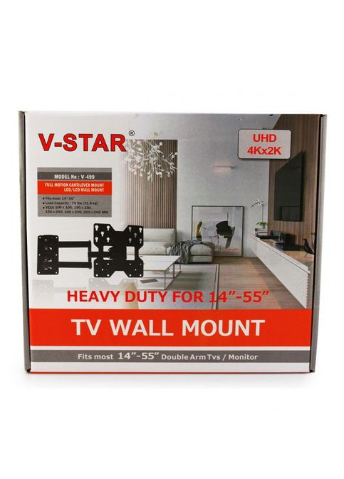 Настенный Кронштейн для телевизора с диагональю V499 14-55 крепление No Brand (323486448)