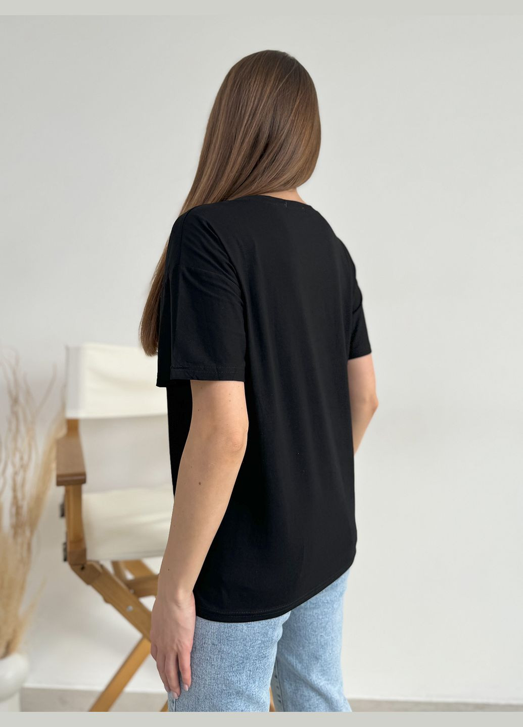 Чорна літня футболки Magnet WN20-606