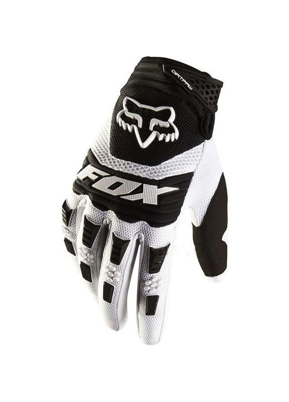 Велоперчатки Dirtpaw MX Gloves, черно-белые, размер Fox (317041949)