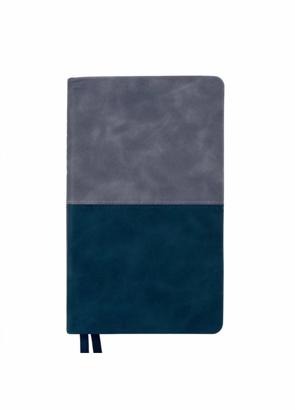 Щоденник датований 2024 рік, 15*20 см, сіро-синій, Tiffany інтегральна обкладинка Leo Planner (281999569)