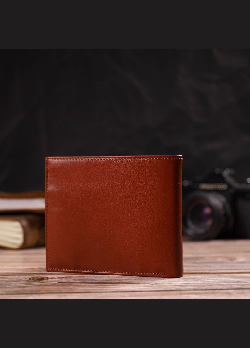 Мужское горизонтальное портмоне из натуральной гладкой кожи 21780 Canpellini (331908218)