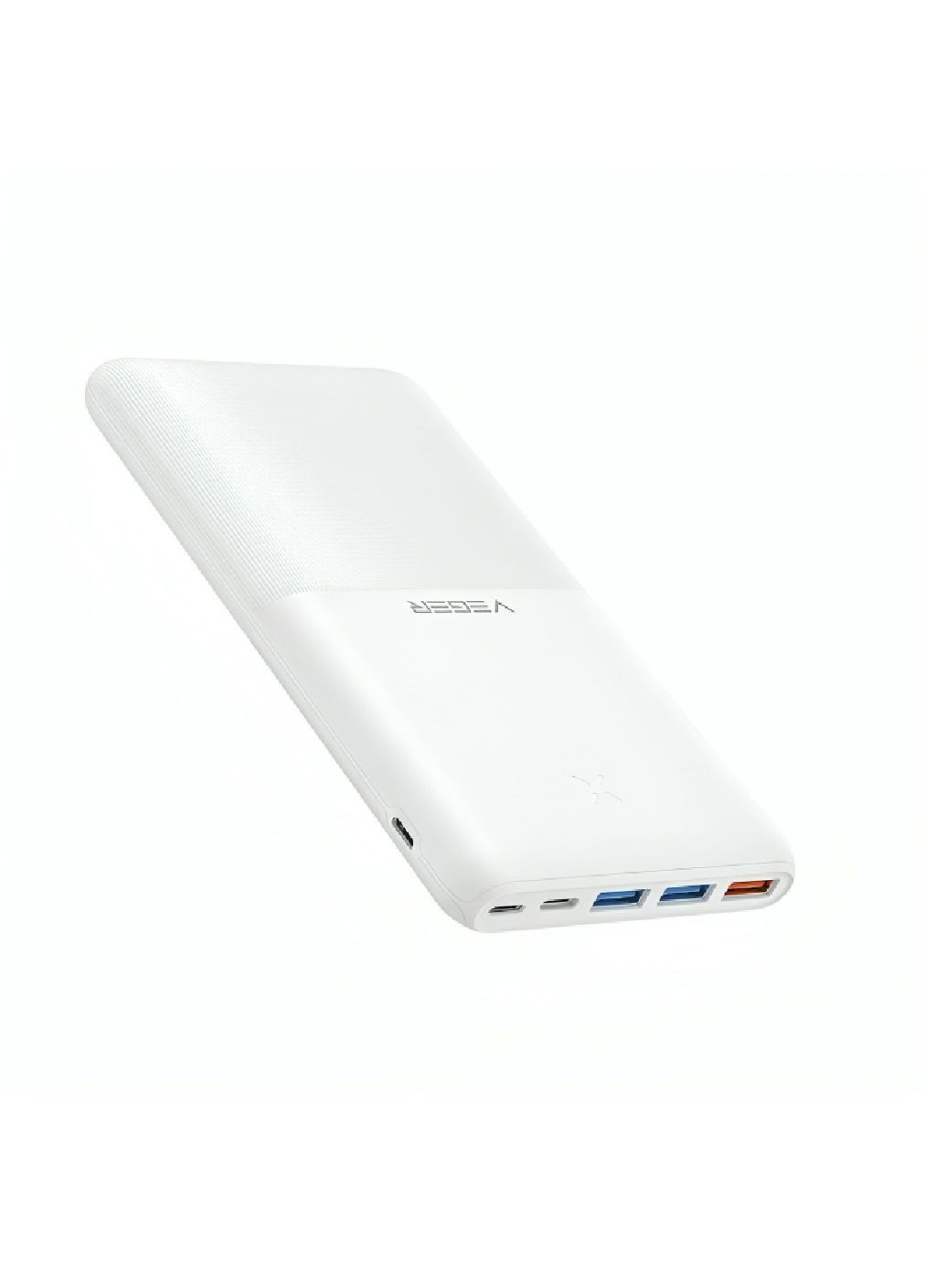 Зовнішній супертонкий акумулятор повербанк переносна мобільна батарея зарядна станція 20000mAh (478422-Prob) Білий Unbranded (305236603)