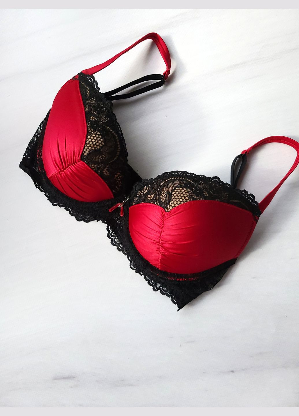 Чёрный балконет бюстгальтер женский балконет Anabel Arto с косточками