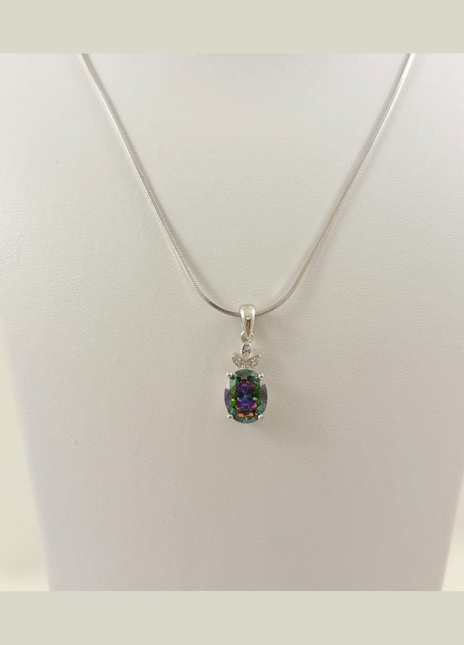 Подвеска серебряная с мистик топазом ПМТ/В-мт Shatlen Підвіска (341319944)