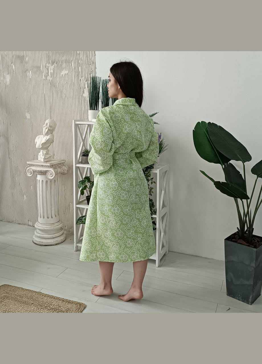 Вафельный халат Кимоно размер (54-56) XL 100% хлопок (LUX-114) Luxyart (302673689)