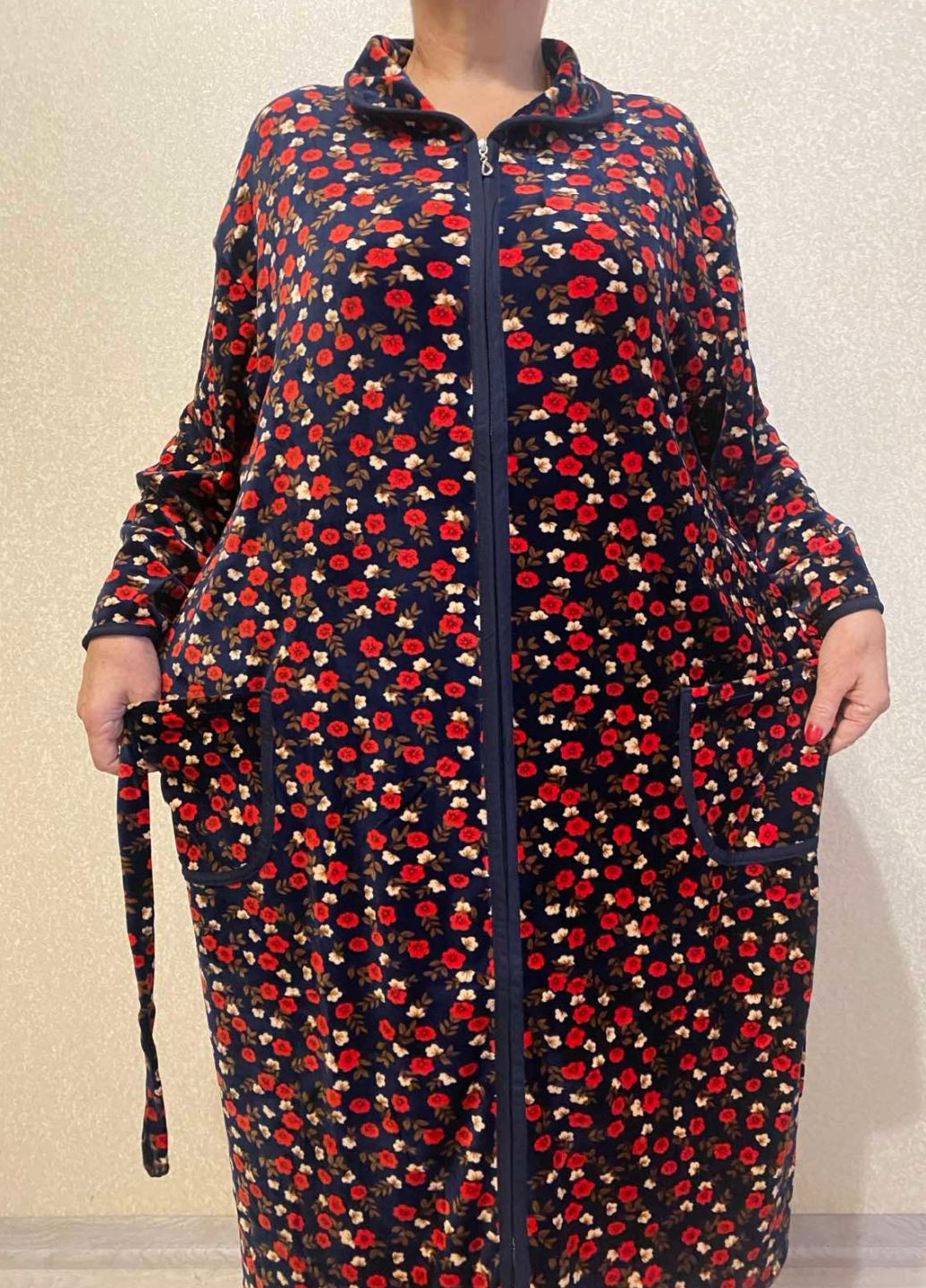 Халат женский велюр 62-66р Xuelixiang (318678127)