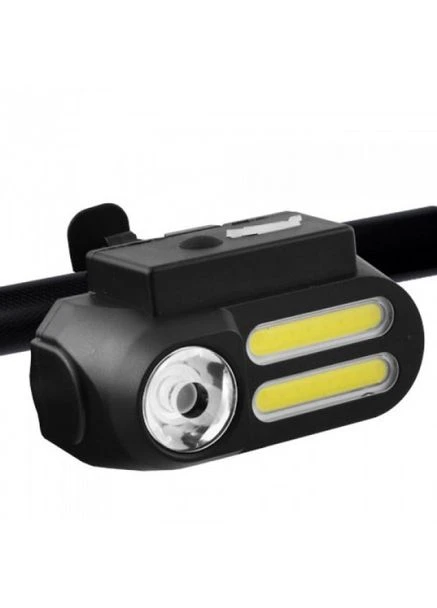 Маленький ліхтарик BL-611-1LM+2COB, Фара і мигалка для велосипеда, Фара на кермо велосипеда No Brand (380281587)