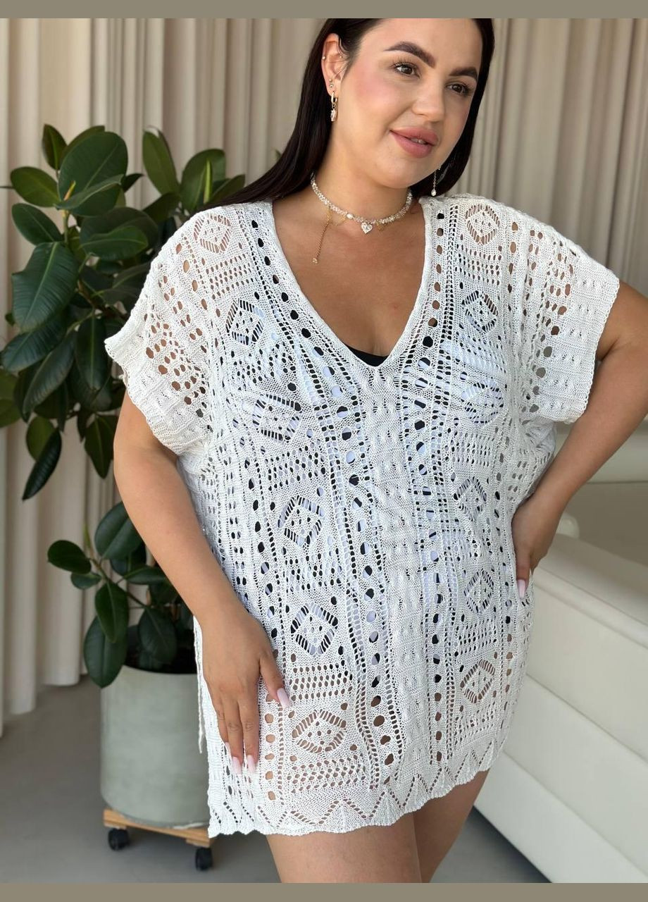 Женская пляжная туника-платье 669/2 No Brand oversize (298289504)