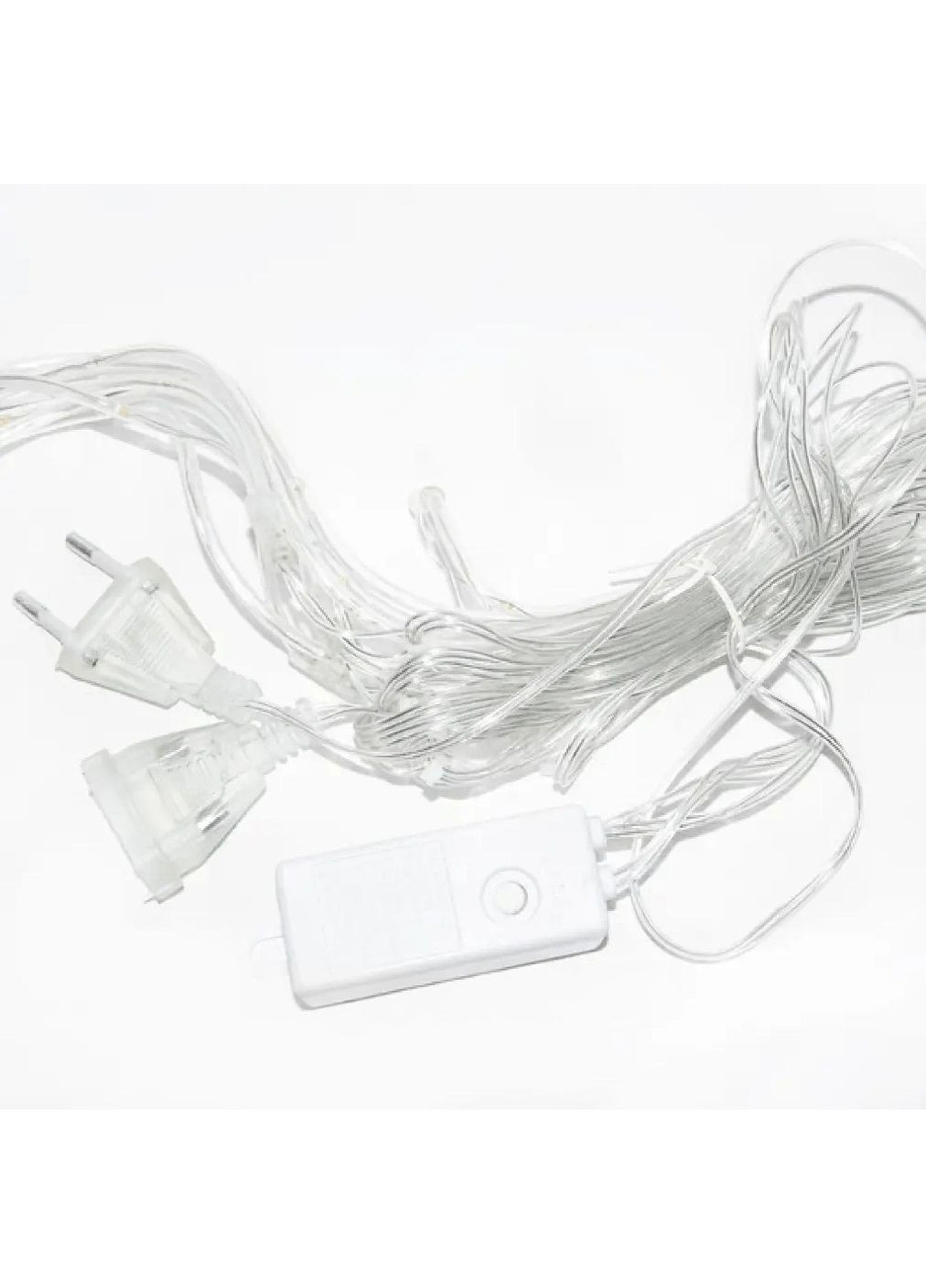 Світлодіодна гірлянда місяць і зірки 9 шт на вікно з живленням від мережі з'єднанням гірлянд 3 м (478609-Prob) Тепла біла Unbranded (307425242)