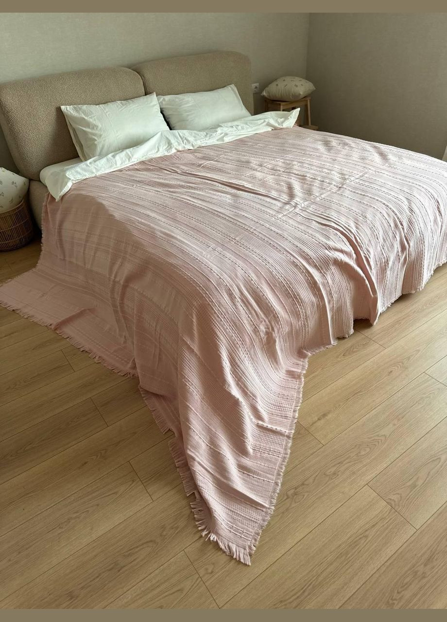 Турецький бавовняний плед євро піке 220х240 (П4К-A-turkish-001-04) No Brand (308754850)