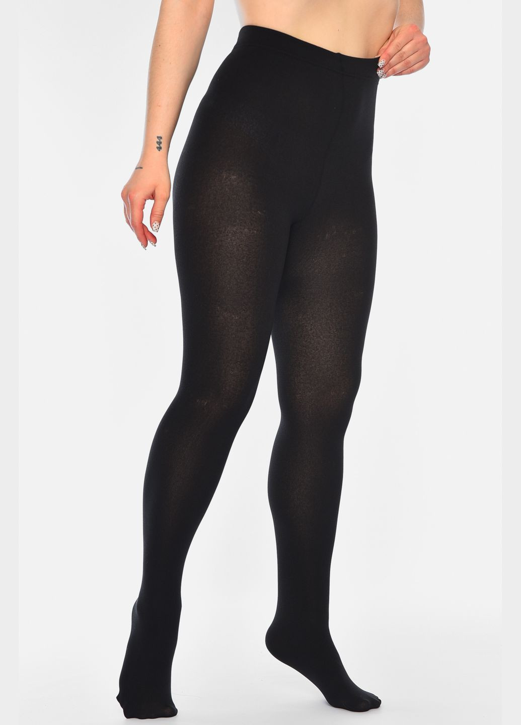 Колготи на флісі жіночі чорного кольору Let's Shop (317254682)