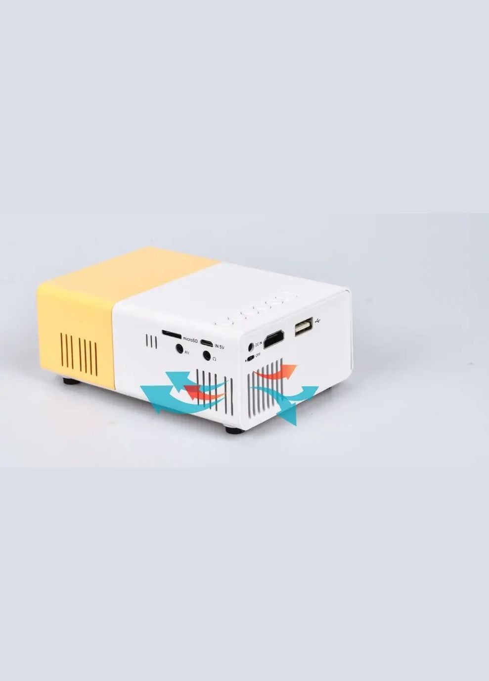 Міні-проектор Q96 YG300 LED-проектор для дому вбудований динамік підтримка HDMI/USB пульт ДУ No Brand (341324915)