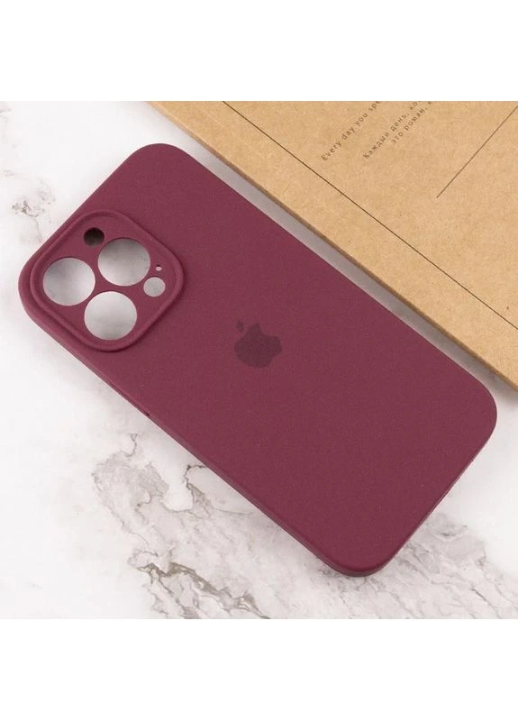 Чохол Silicone Case Full Camera Protective (AA) для Apple iPhone 14 Pro (6.1") Сливовий Epik (373937679)