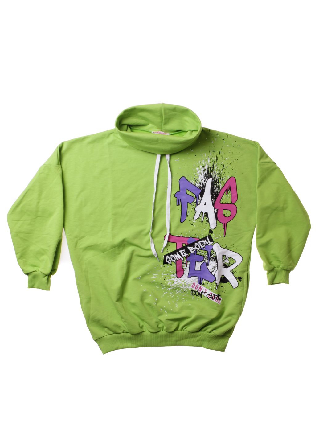 Футболка З Довгим Рукавом Oversize 1043 Салатовий Monili (306545408)